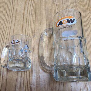 A&W Mug and mini mug set (X2) AS IS